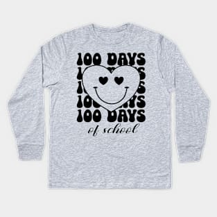 100 Days of School Kids Long Sleeve T-Shirt